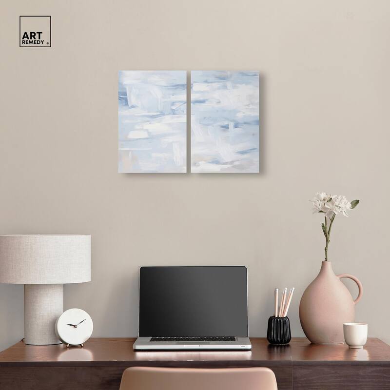 Frozen in Time II Canvas Set of 2 by Art Remedy, Gallery Wrapped