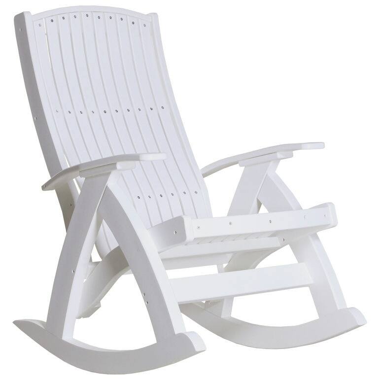 Poly Lumber Comfort Rocker - White