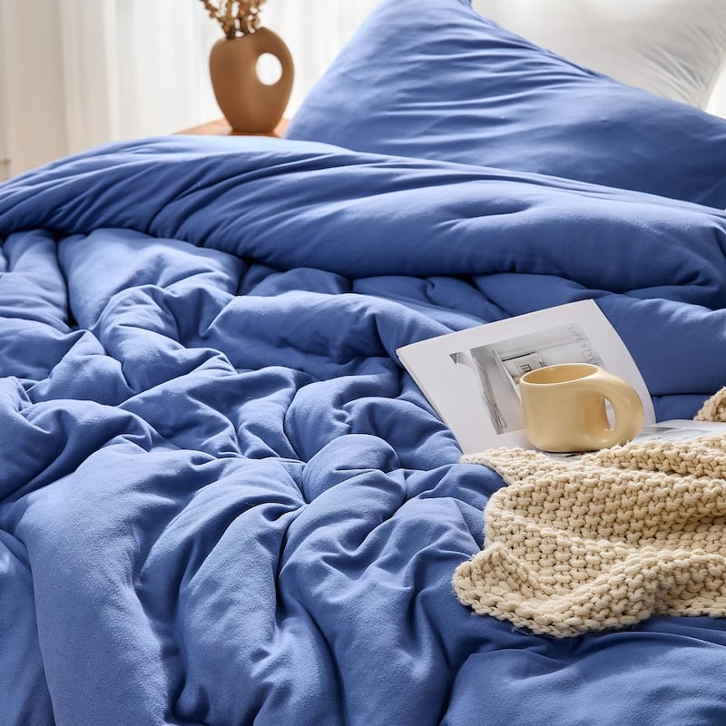 Love Thick® - Soothing Coma Inducer Oversized Comforter Set - Country Blue
