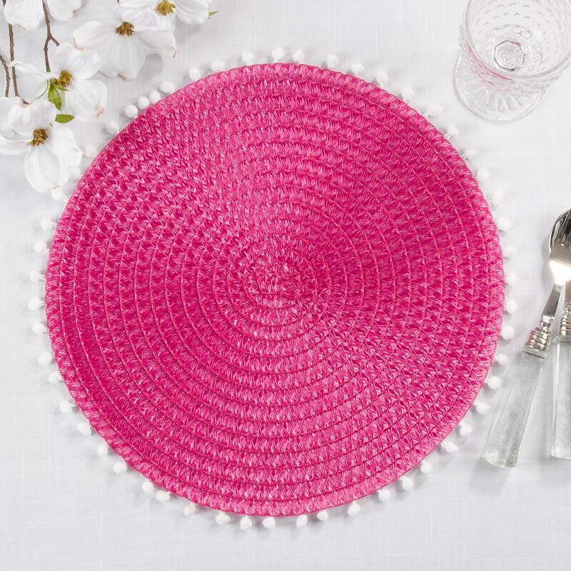 Pom Pom Design Placemats (Set of 4)