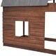 preview thumbnail 7 of 8, Twin House Bunk Bed with Roof, Ladder & Windows, Oak & Grey