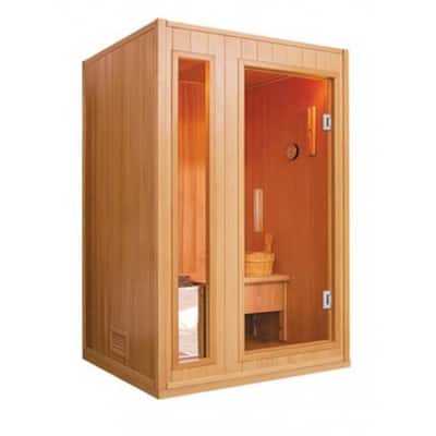 SunRay Baldwin 2-Person Indoor Traditional Sauna - 59" x 45" x 75"