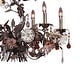 preview thumbnail 5 of 3, Elk Home Cristallo Fiore Deep Rust 29 Inch Wide Chandelier - 29 in. W