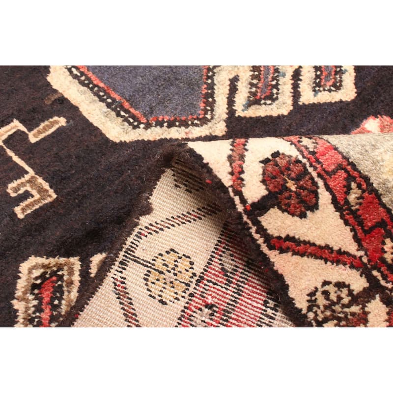 ECARPETGALLERY Hand-knotted Konya Anatolian Black Wool Rug - 4'1 x 6'3