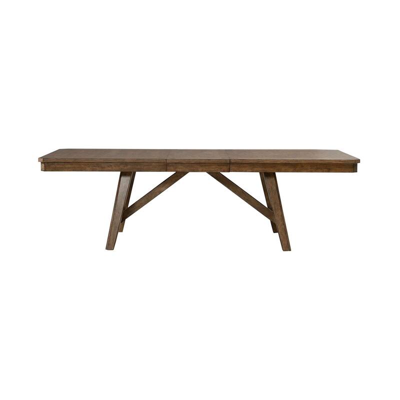 Liberty Furniture Carolina Park Trestle Table for Dining Room - Width 42"x Depth 102" x Height 30"