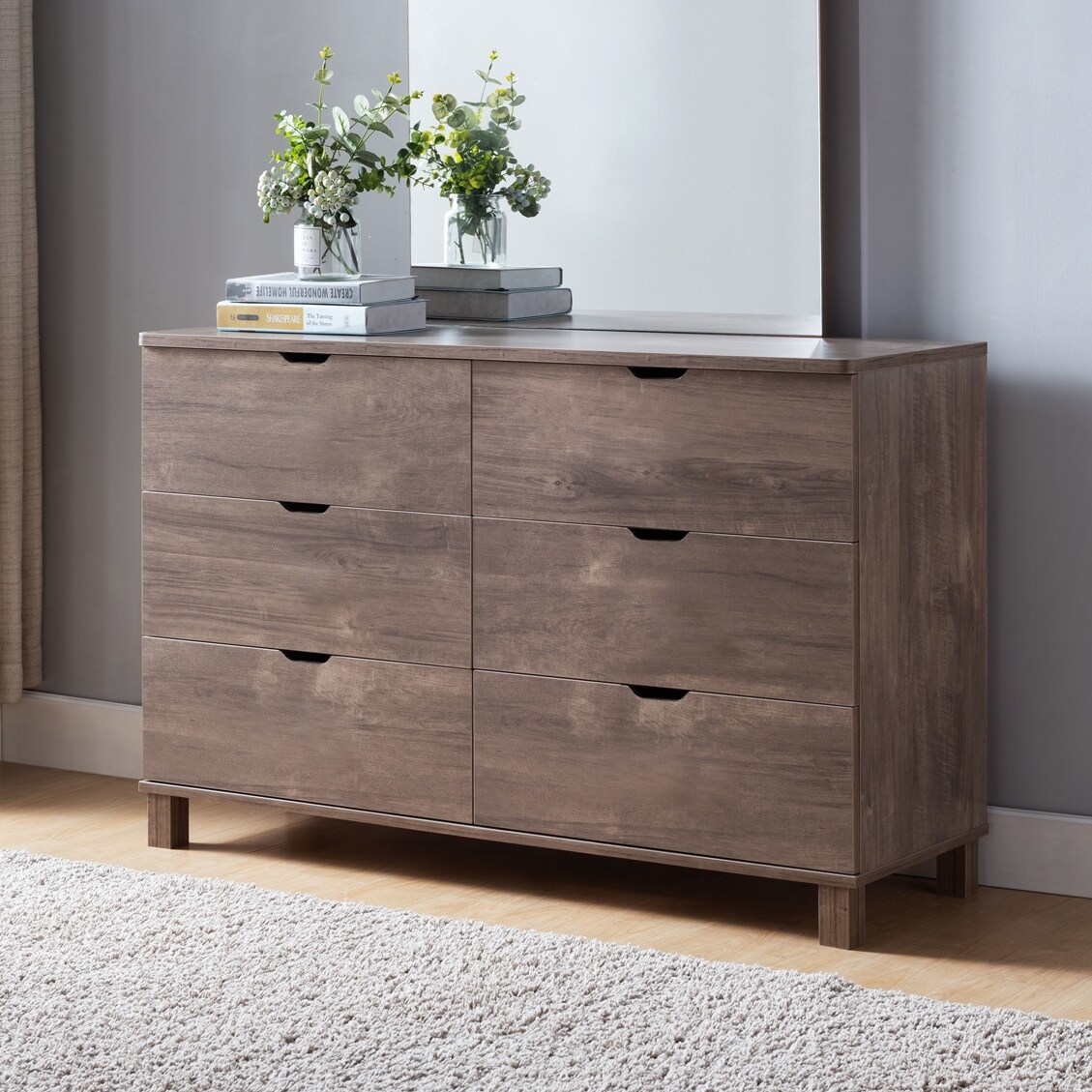 dresser with metal glides Latasha 20" W 7-Drawer Dresser with Metal Glides and Solid and Manufactured Wood Frame Willa Arlo Interiors