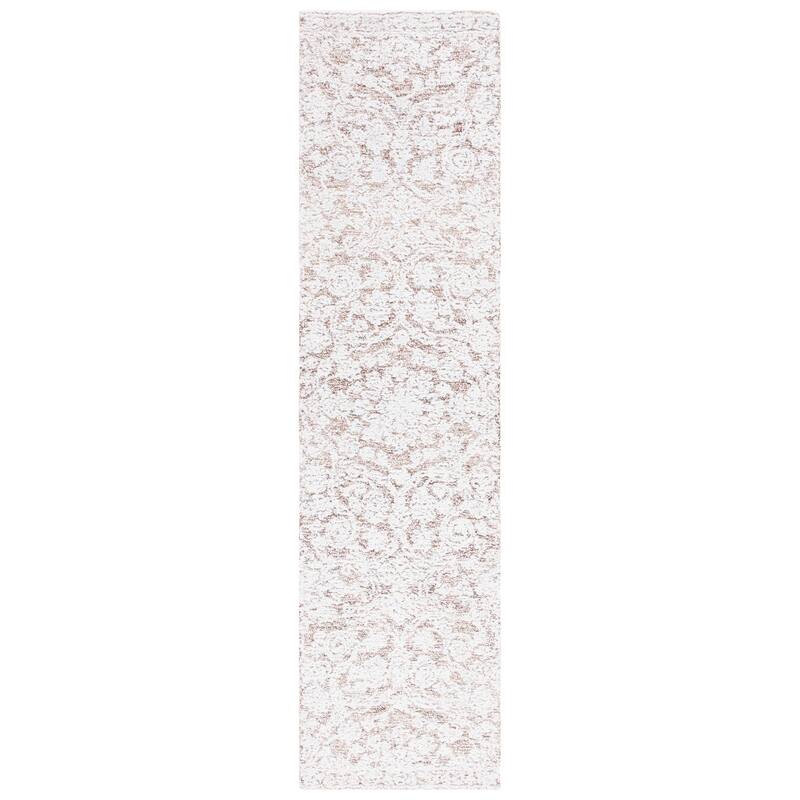 SAFAVIEH Handmade Metro Hinderike Wool Rug - 2'3" x 9' Runner - Ivory/Beige