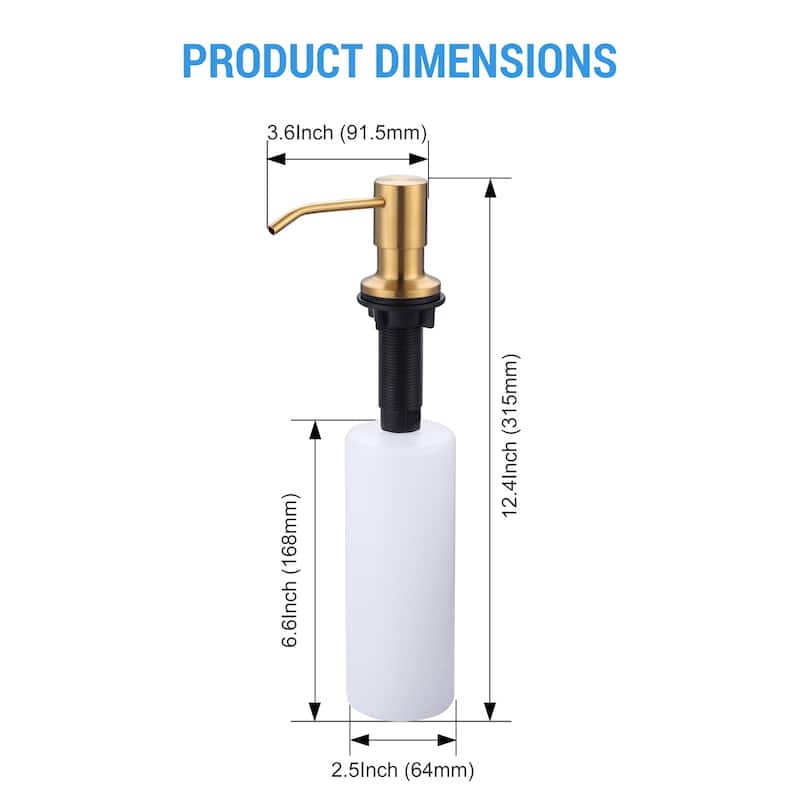 WOWOW Soap Dispenser for Kitchen Sink - N/A