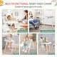 preview thumbnail 14 of 19, Foldable High Chairs for Babies and Toddlers with 7 Height and 5 Recline Adjustable Backrest
