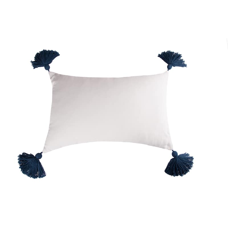 Joey Indigo Woven Throw Pillow Decor Decoration Throw and Accent Woven Throw Pillow for Bedding Sofa or Couch
