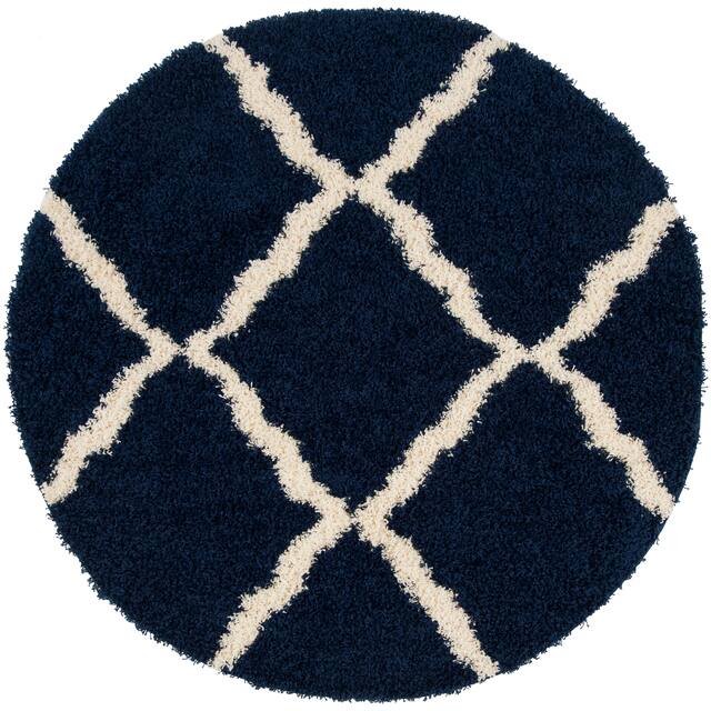 SAFAVIEH Dallas Shag Giusy Trellis 1.5-inch Thick Rug