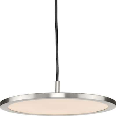 Everlume LED Collection Modern Brushed Nickel Pendant - 11 in x 11 in x 2.3 in