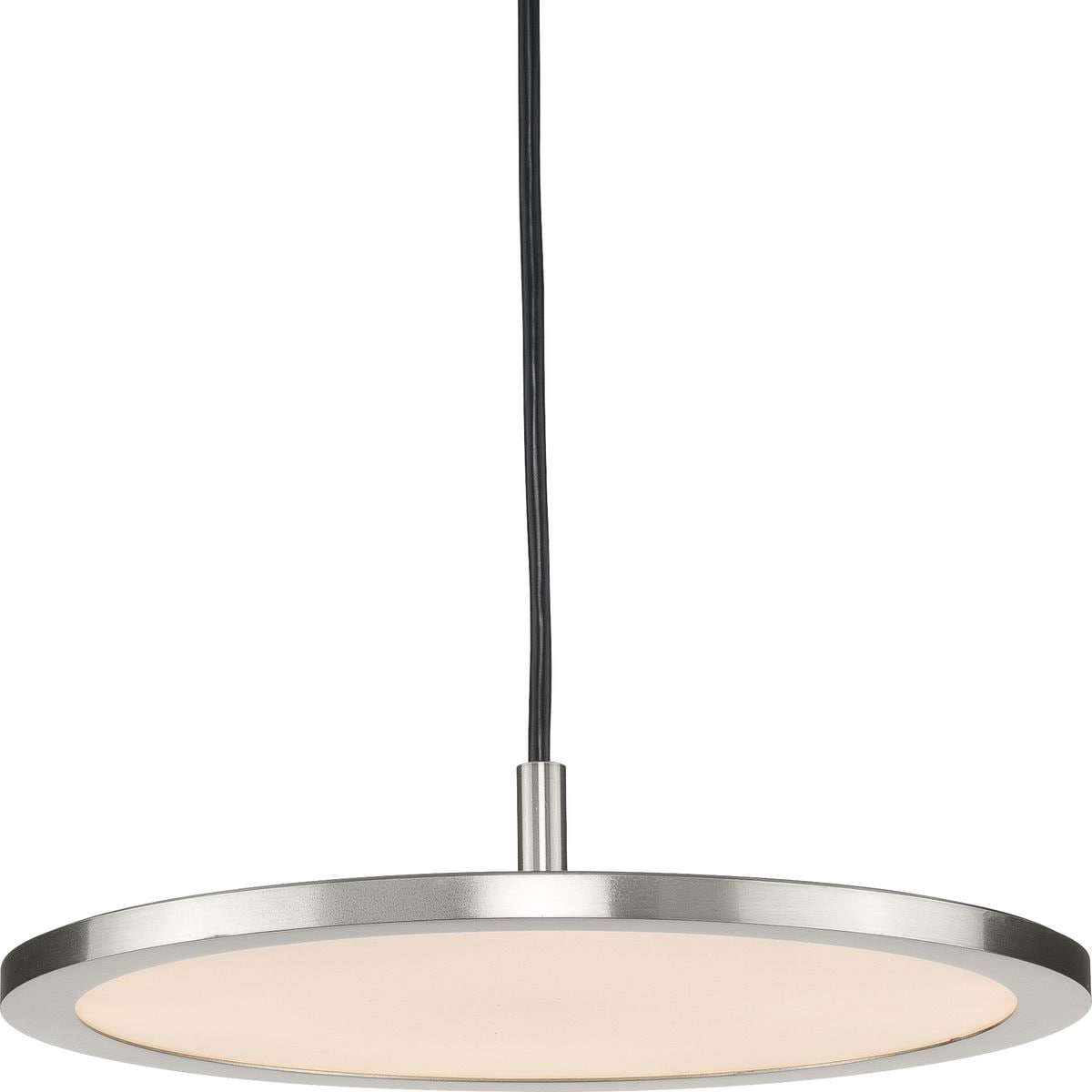 Progress Lighting Everlume Collection LED Collection Modern Brushed Nickel Pendant - 11 in x 11 in x 2.3 in