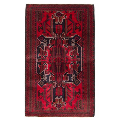 Teimani Red Rug 2'10" x 4'9" - 2'10 x 4'9