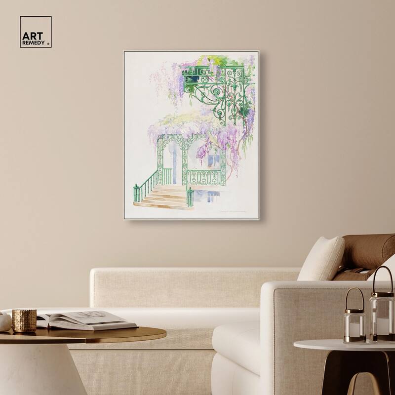 Cast Iron Porch Railing Canvas by Art Remedy