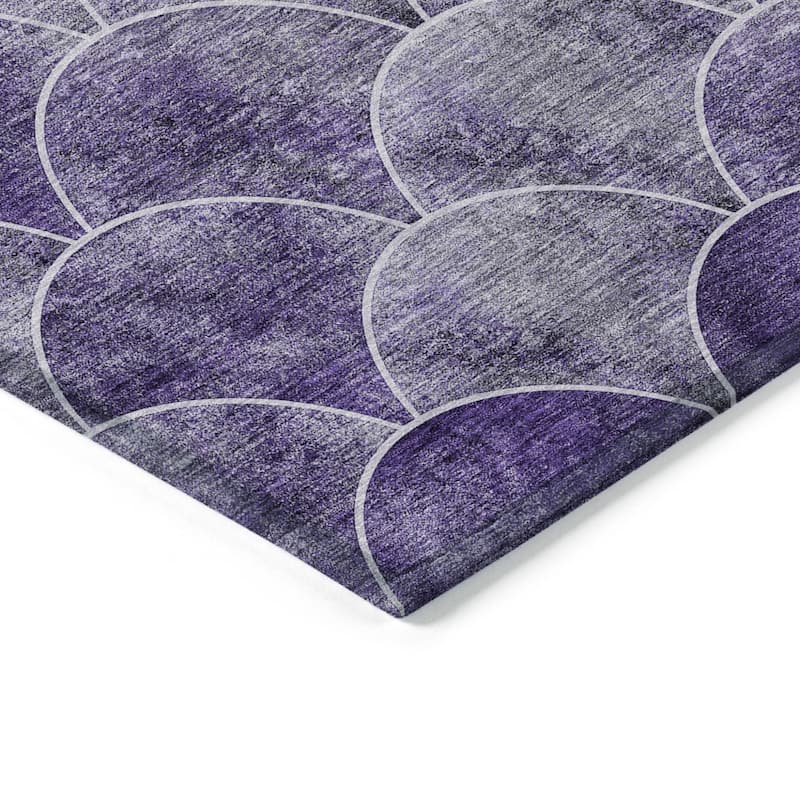 HomeRoots Abstract Transitional Rectangle Outdoor Rug