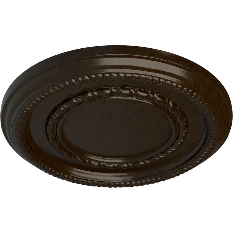 12 5/8"OD x 1 1/8"P Federal Roped Small Ceiling Medallion