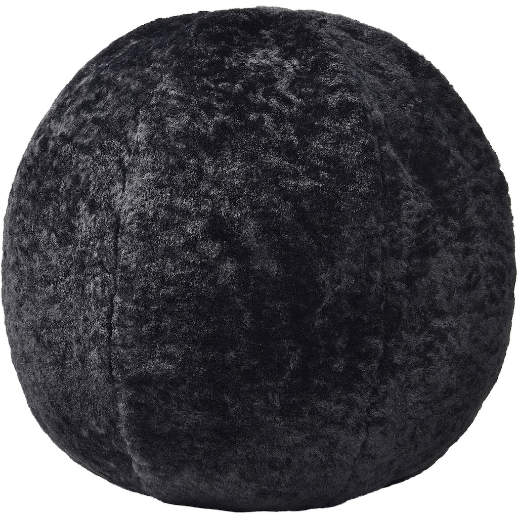 Solid Sphere Throw Pillow - 12" - Black