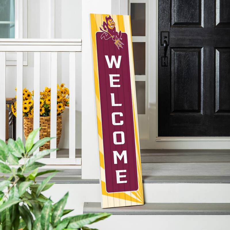 47" Porch Leaner Welcome Wall Sign, Arizona State University - Red
