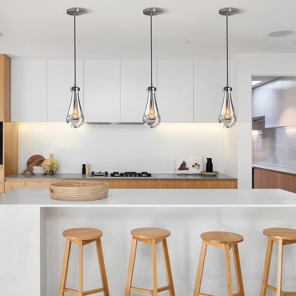 KAYLA Farmhouse Chandelier for Staircase Foyer Glass Pendant Light Fixture for Kitchen Island Bulb Included On Sale Bed Bath Beyond 38303948