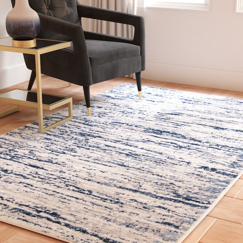 SAFAVIEH Amelia Agda Abstract Rug - 6' x 8' - Grey/Navy