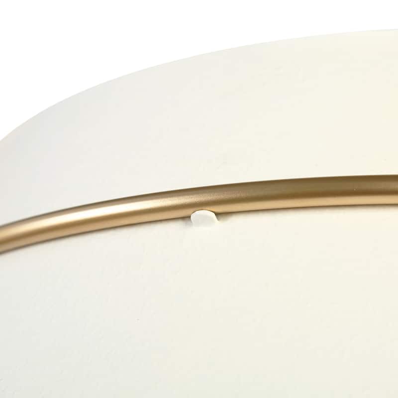 Modern Luxury Brass Gold 4-Light Durm Chandelier White Metal Island Lights - Dia. 23.4" x H 9.4"
