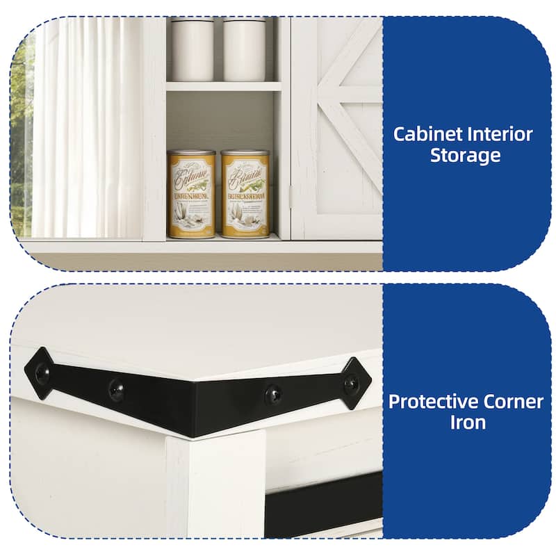 Moasis Bathroom Medicine Cabinet Wall Mounted Storage Organizer with Mirror and Sliding Barn Door