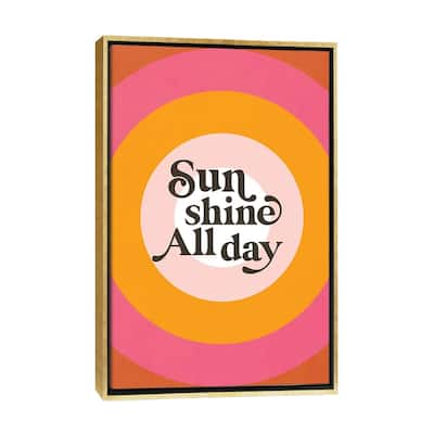 iCanvas "Sunshine All Day" by Dominique Vari Framed