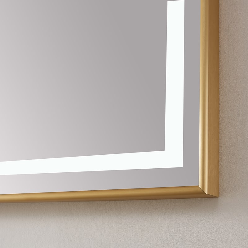 60" Rectangular LED Lighted Accent Bathroom/Vanity Wall Mirror - 60