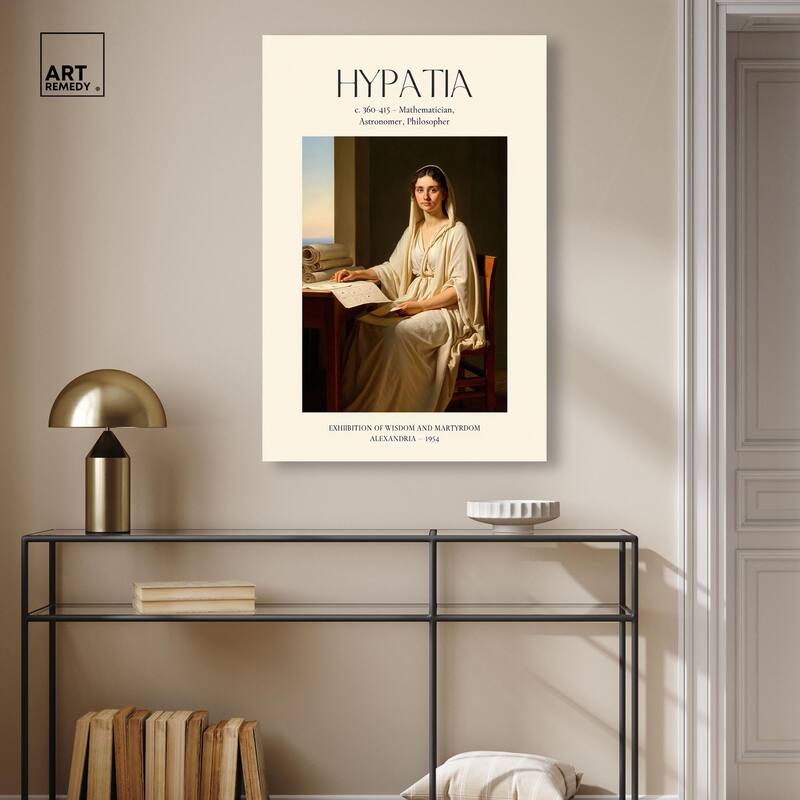 Philosopher of Alexandria Canvas by Art Remedy, Gallery Wrapped