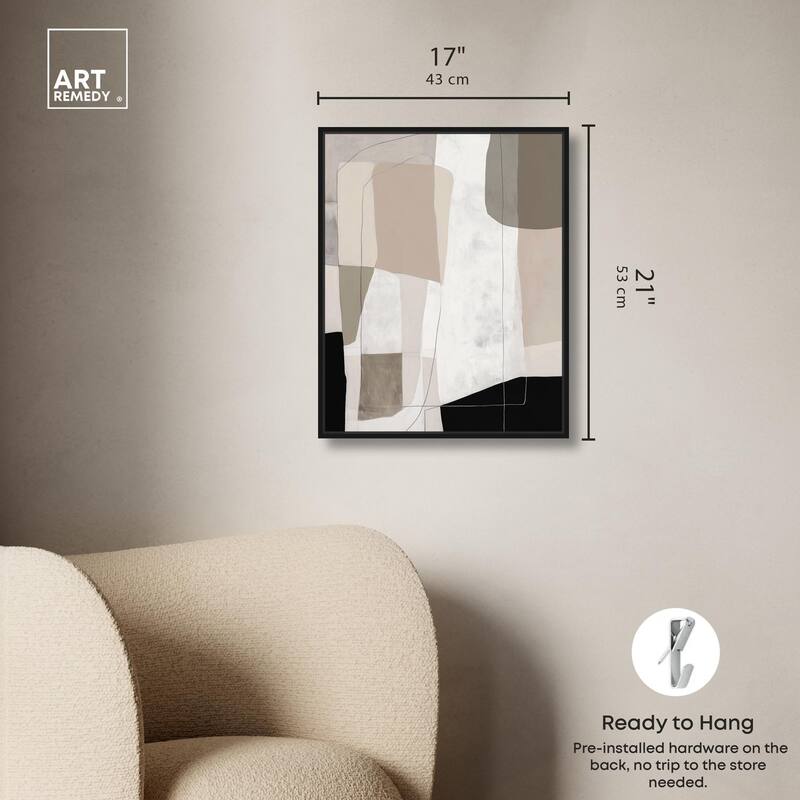 Neutral Forms II Canvas by Art Remedy