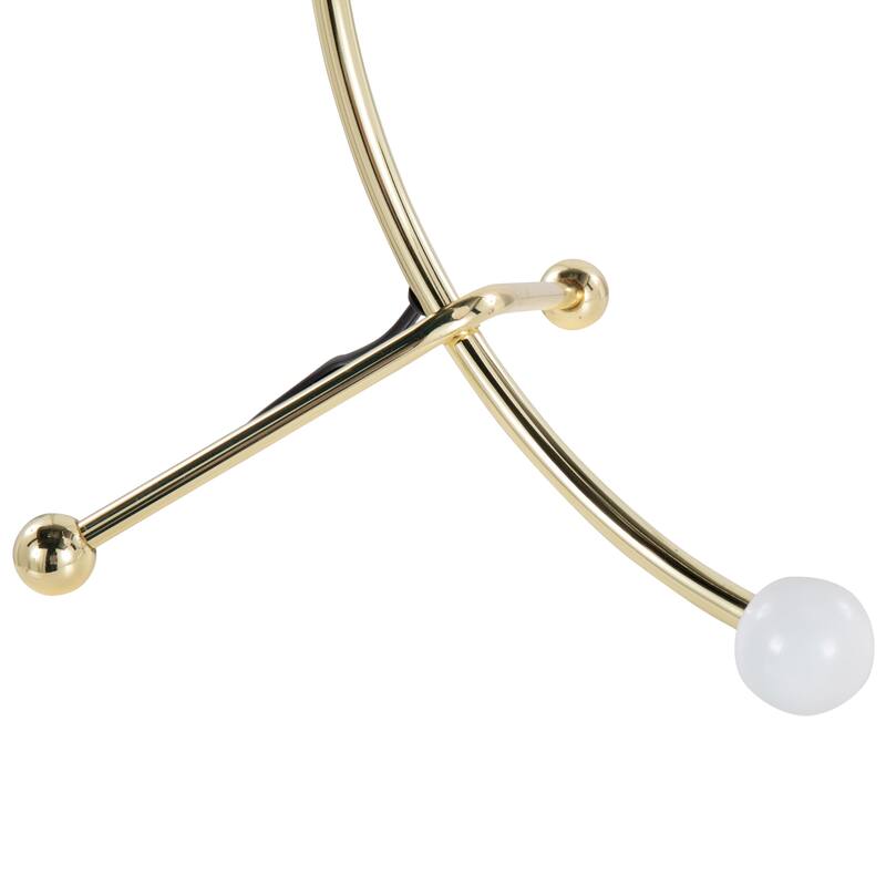 Lumisource Eileen Task Lamp in Gold Metal and White Plastic Shade - 9.75"Lx12.5"Wx17.5"H