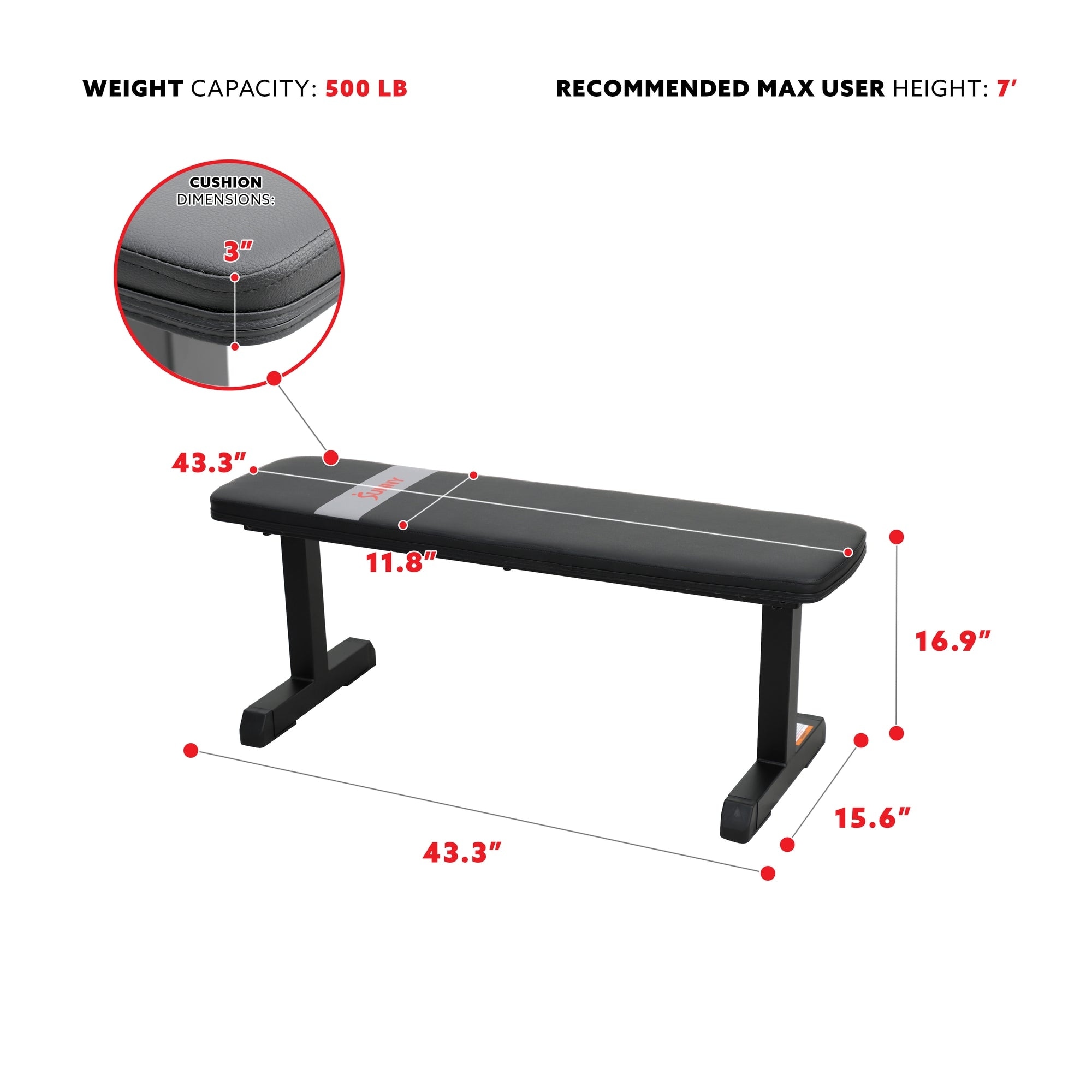 Sunny Health Fitness Flat Weight Bench On Sale Bed Bath