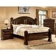 preview thumbnail 4 of 6, Tay Transitional Cherry Wood 3-Piece Poster Bedroom Set by Furniture of America California King