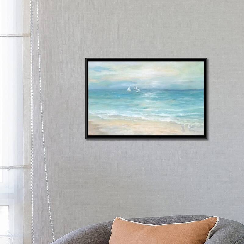 iCanvas "Island Beach Landscape" by Cynthia Coulter Framed Canvas Print