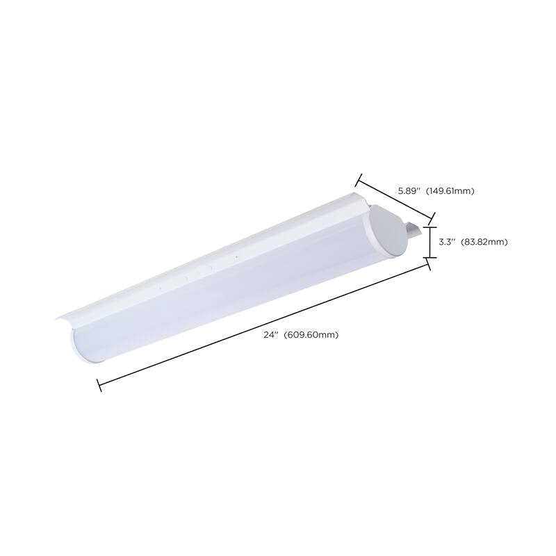 15/20/25 Watt LED 2 Foot Retrofit Strip Light 35K/4K/5K CCT Selectable 120-277 Volt