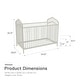 preview thumbnail 27 of 38, Novogratz Bushwick Metal Crib with Adjustable Mattress Height