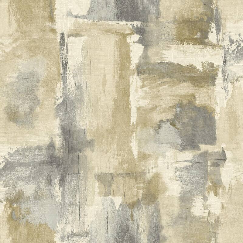 Seabrook Designs Dry Brush Faux Unpasted Wallpaper - 20.5 in. W x 33 ft. L - Golden Dusk
