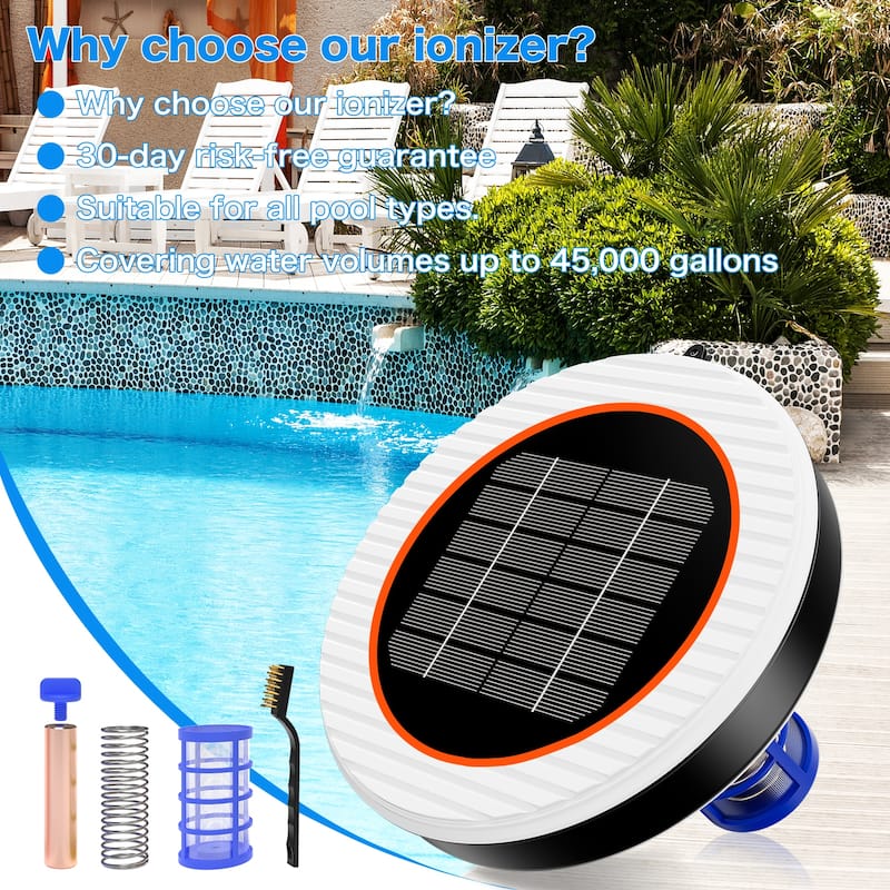 Solar Pool Ionizer Floating Pool Cleaner
