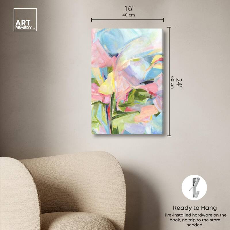 Blushing Promises Canvas by Art Remedy, Gallery Wrapped