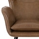 preview thumbnail 66 of 92, Upholstered Wingback Armchair Leisure Accent Chair, Single - 40.55" H x 28.34" W x 33.1" D