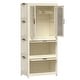 preview thumbnail 11 of 10, Portable Baby Wardrobe Closet with Magnetic Doors, Hanging Rod, 10 Hangers, White