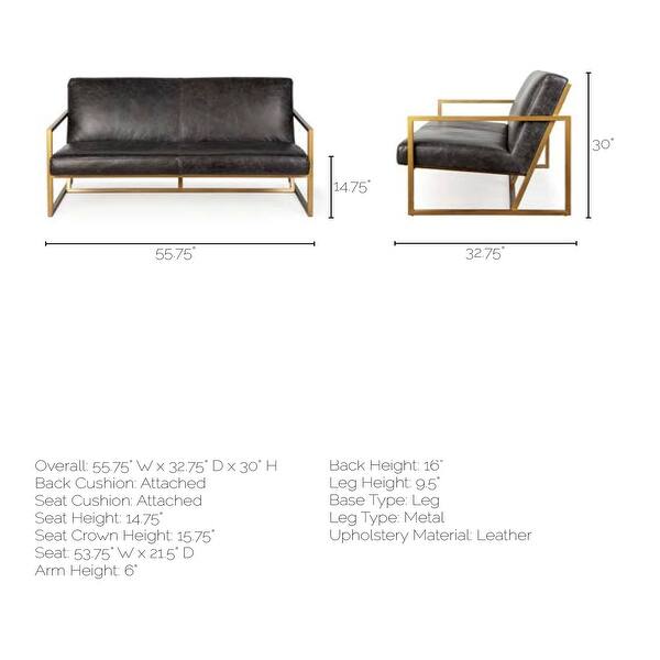 Shop Mercana Armelle Iii Leather Sofa Overstock 25628377