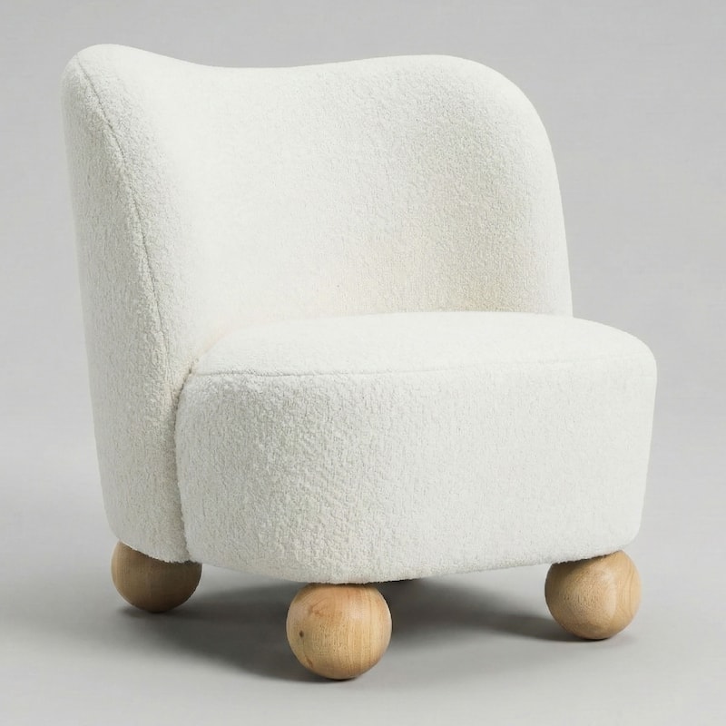 Furniture of America Velra Modern 28-inch Boucle Wing Accent Chair