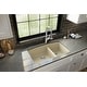 preview thumbnail 14 of 14, Karran Undermount Quartz Double Bowl Kitchen Sink