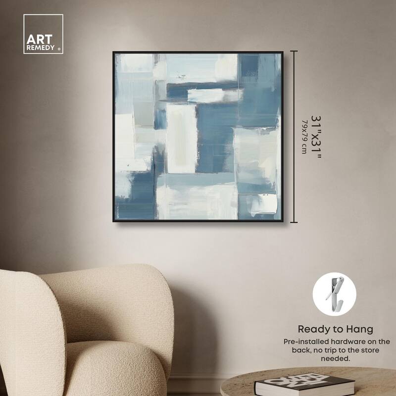 Deconstructed Blue III Canvas by Art Remedy