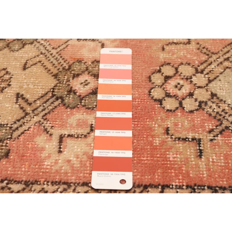 ECARPETGALLERY Hand-knotted Antalya Vintage Salmon Wool Rug - 5'6 x 10'4