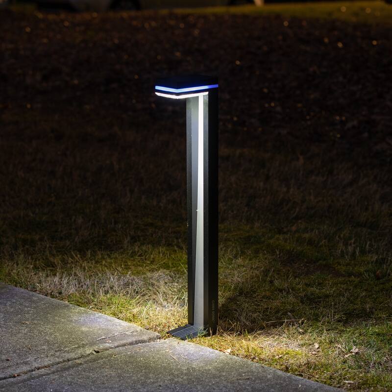 Sentry Modern 60 Lumens Solar LED Landscape Garden Pathway Light 2-Pk