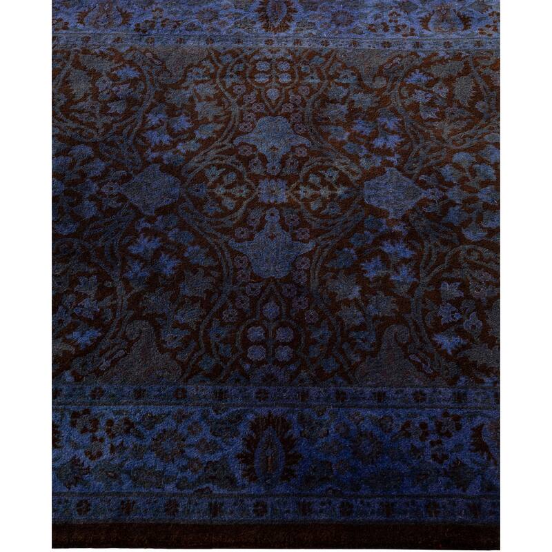 Overdyed One-of-a-Kind Hand-Knotted Area Rug - Purple - 3' 2" x 5' 1"