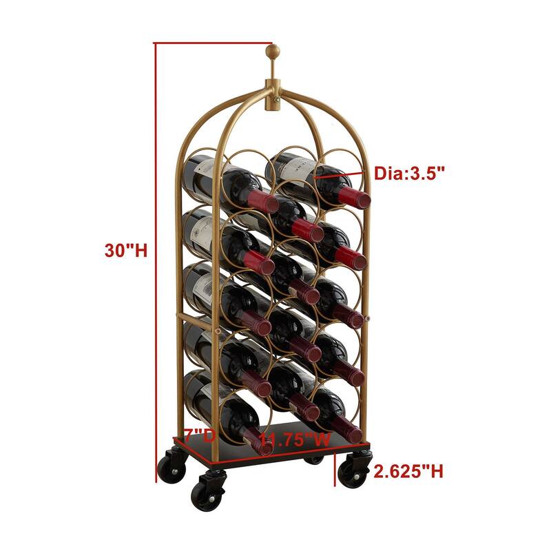 Freestanding Luggage Cart Wine Rack, Wine Bottle Holders On Sale
